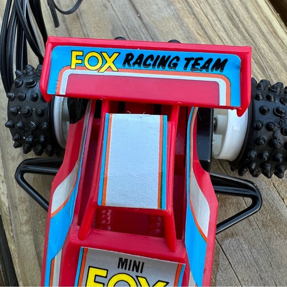 VINTAGE but BRAND NEW 🤯 & working Mini Fox Racing Red car Wired Remote Control - Picture 5 of 16